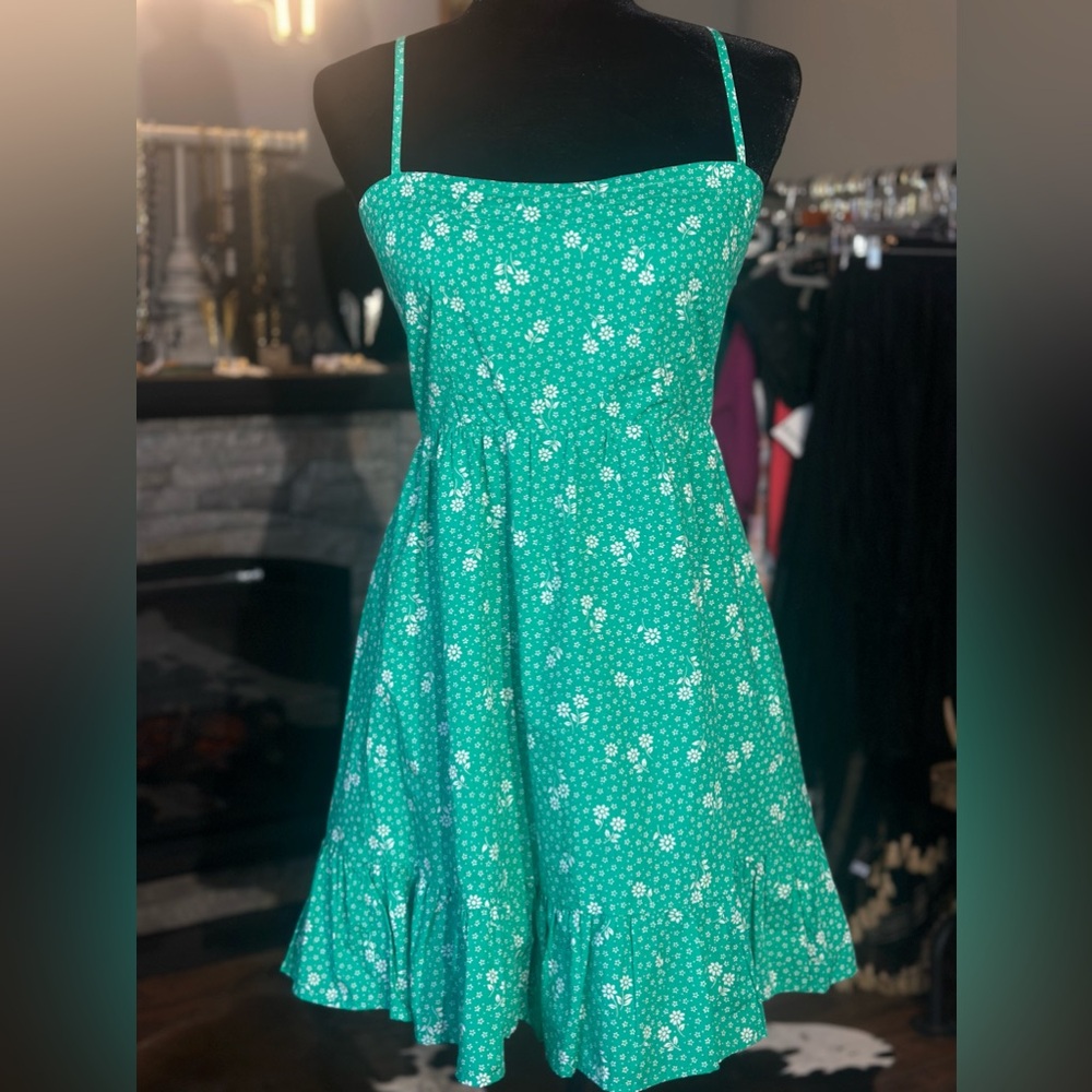 Altar'd State Green Floral Dress